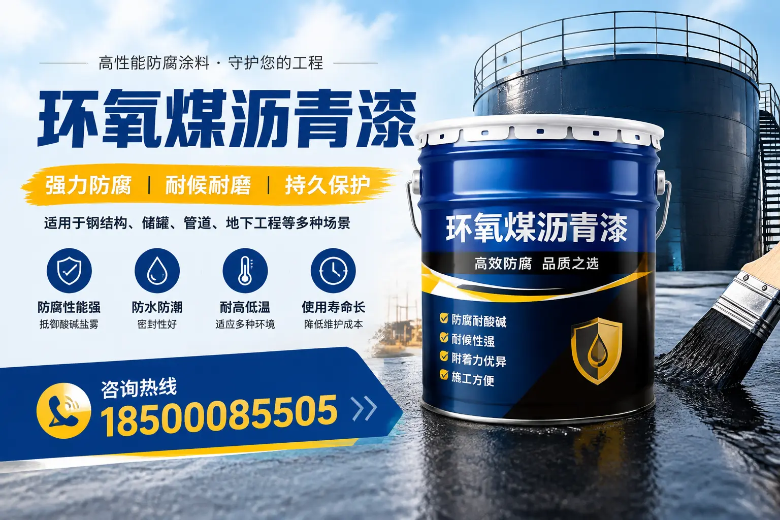 环氧煤沥青漆在工业中的应用,文山企业的选择